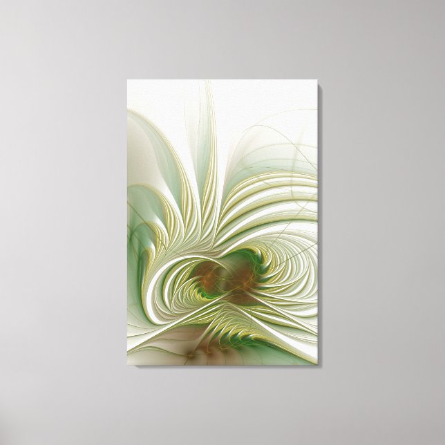 Impressão Em Tela Soft and tenderness fractal fantasy flower (Frente)