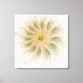 Impressão Em Tela Soft and tenderness fractal fantasy flowers  metal