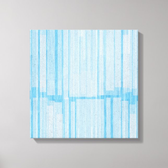 Impressão Em Tela Soft Blue Abstract Lines – Modern Minimalist  (Frente)