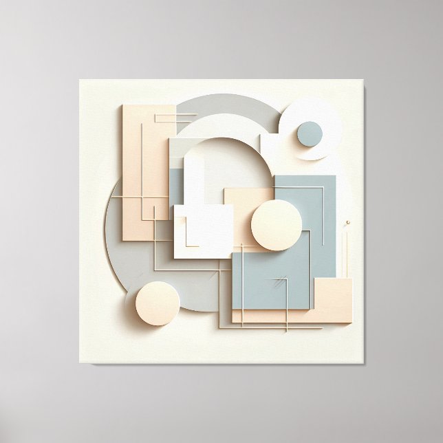 Impressão Em Tela Soft Dimensional Arcs (Frente)