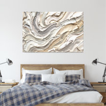 Soft Layers – Neutral Abstract Texture Art
