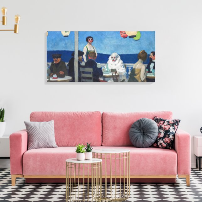 Impressão Em Tela Soir Bleu | Edward Hopper | (Insitu(Sala de estar))