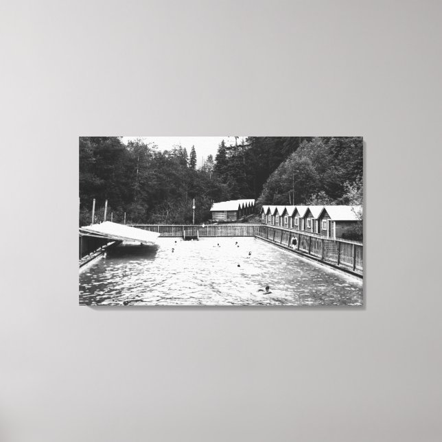 Impressão Em Tela Sol Duc Hot Primaveras, WA Natação Fotografia Pisc (Frente)