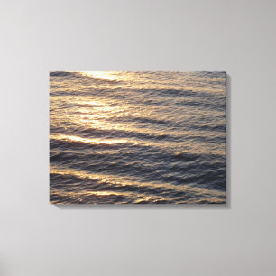 Impressão Em Tela Sol em Águas Oceânicas Calmando Fotografia
