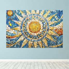 Impressão Em Tela sol mosaico celestial 003