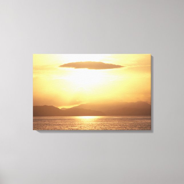 Impressão Em Tela Sol oceânico (Frente)