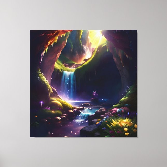 Impressão Em Tela Solar Caverna Flor Bela 7 (Frente)