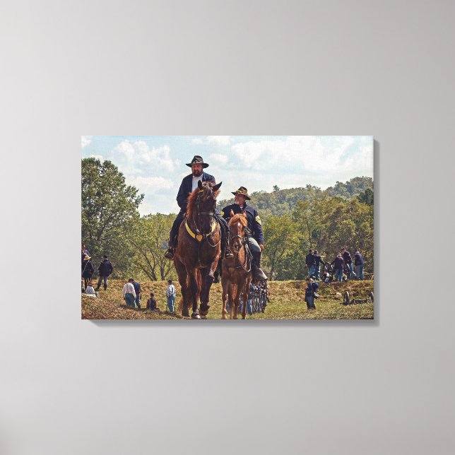 Impressão Em Tela Soldados da União desgastados (Frente)