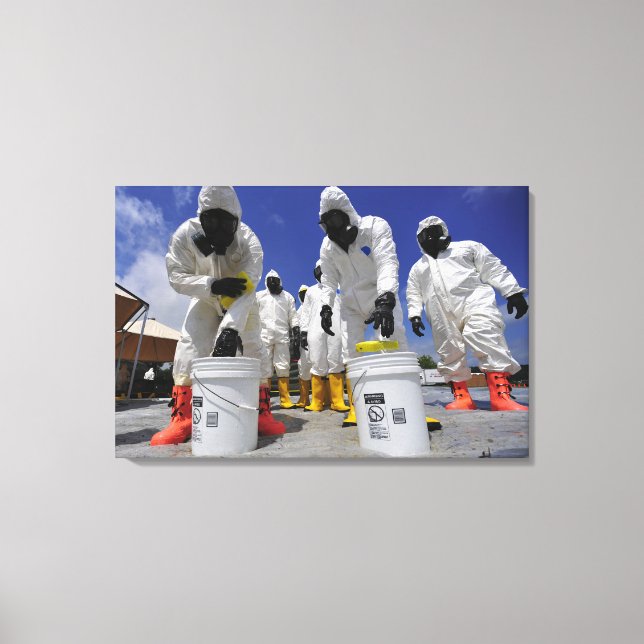 Impressão Em Tela Soldados dos EUA do 457º Batalhão Químico (Frente)