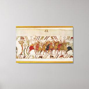 Impressão Em Tela Soldados que deixam Hastings para fazer a batalha