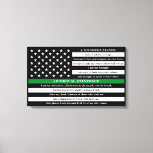 Soldados Rezam para Personalizar Linha Verde Fino