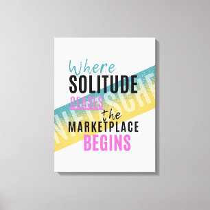 Impressão Em Tela Solidão e multidões Introduvert Nietzsche cita