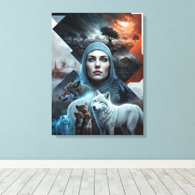 Impressão Em Tela Solidariedade da Natureza (Insitu(piso de madeira))