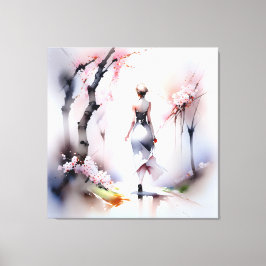 Impressão Em Tela Solitário Andando