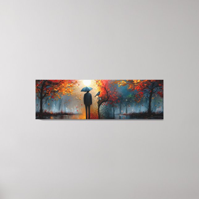 Impressão Em Tela 🌅 🎨 👤 Solitude Artística: Uma Visão Panorâmica  (Frente)