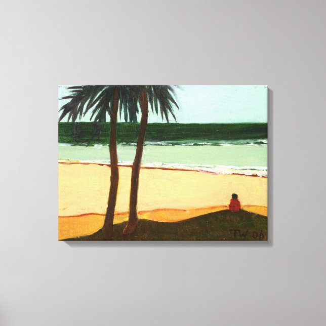 Impressão Em Tela Solitude de praia em 2006 (Frente)