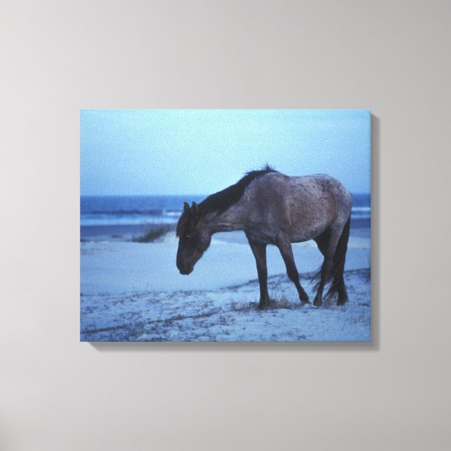Impressão Em Tela Solitude dos equídeos de inverno (Frente)