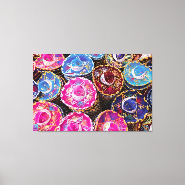 Impressão Em Tela Sombreros (Frente)