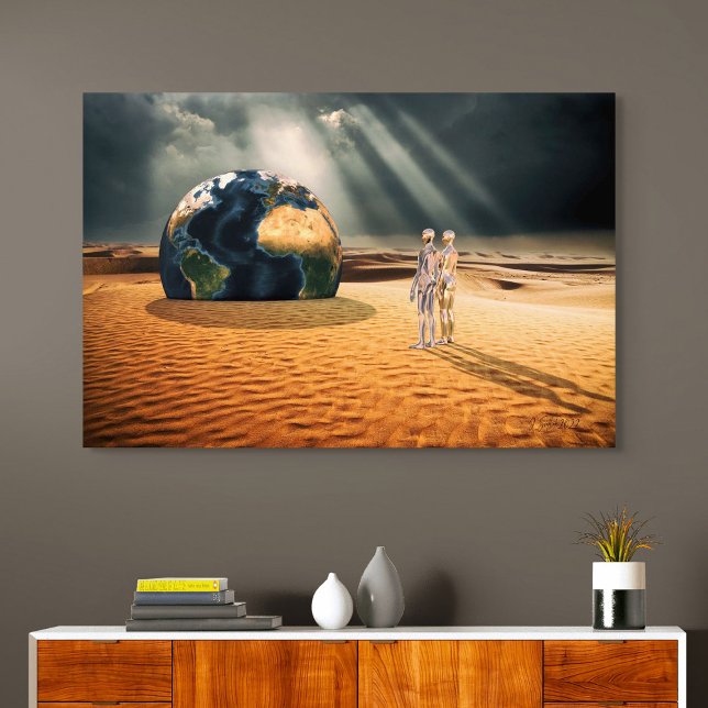 Impressão Em Tela Somewhere Else – Facing the World (Criador carregado)