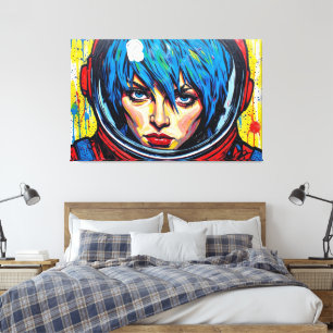 IMPRESSÃO EM TELA SONHADOR DA ERA ESPACIAL 7