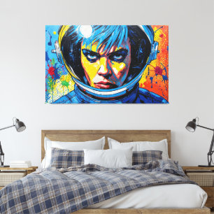 IMPRESSÃO EM TELA SONHADOR DA ERA ESPACIAL 8
