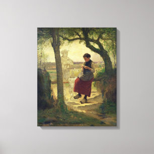 Impressão Em Tela Sonhando de seu Amor, 1901