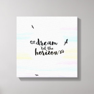 Impressão Em Tela Sonho até o Horizonte