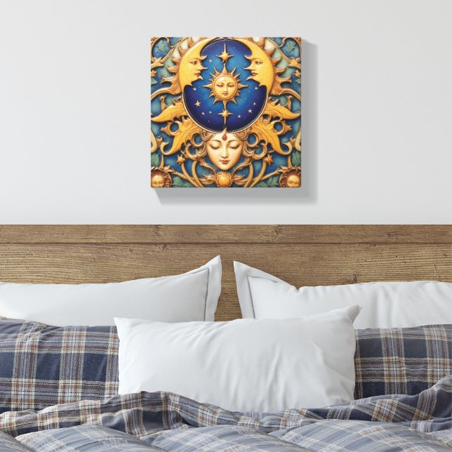 Impressão Em Tela Sonho Celestial (Insitu(Quarto))