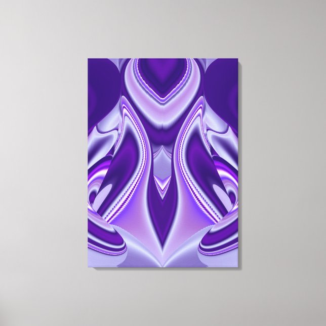 Impressão Em Tela Sonho de Flor Roxo (Frente)