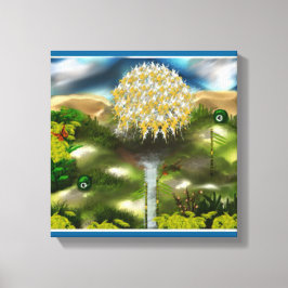 Impressão Em Tela Sonho de Olhos Surreais de Dandelions