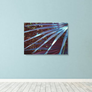 Impressão Em Tela Sonho de Palmetto Azul