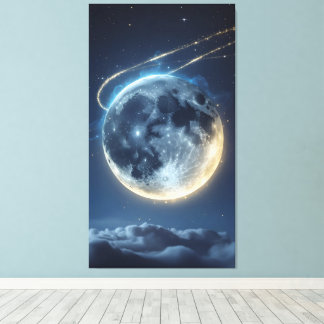 Impressão Em Tela Sonho lunar brilha