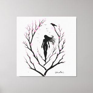 Impressão Em Tela Sonho Sakura