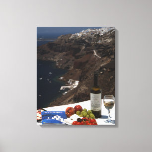 Impressão Em Tela Sonho Santorini