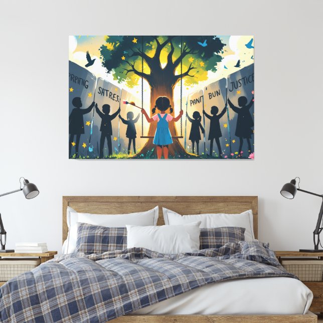 Impressão Em Tela sonhos (Insitu(Quarto))