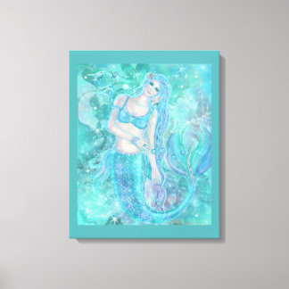 Impressão Em Tela Sonhos de Crystal Mermaid por Renee Lavoie