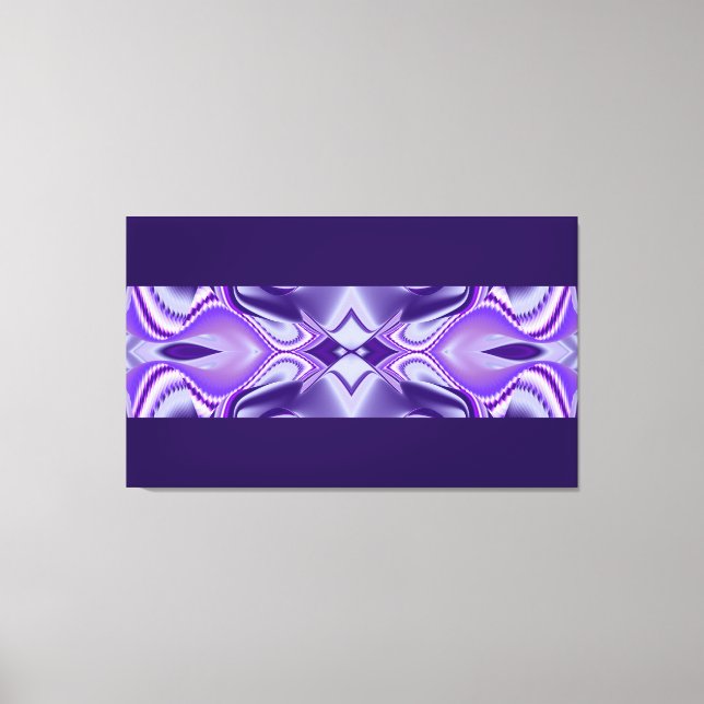 Impressão Em Tela Sonhos de Flor Roxo, Arte Arco Arco-Íris Abstrato  (Frente)