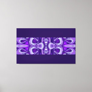 Impressão Em Tela Sonhos de Flor Roxo, Arte Arco Arco-Íris Abstrato