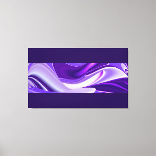 Impressão Em Tela Sonhos de neve roxa, Abstrato Fantasia Arte Arco-