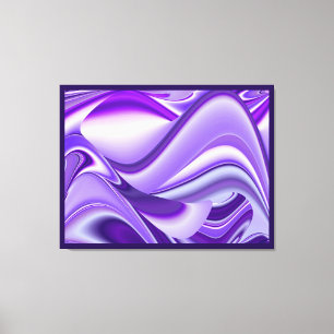 Impressão Em Tela Sonhos de neve roxa, Abstrato Fantasia Arte Arco-