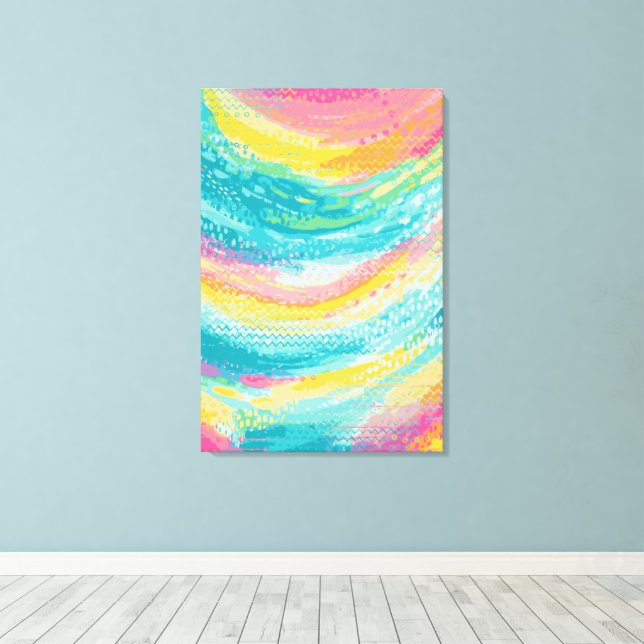 Impressão Em Tela Sonhos de Piscina tropical (Insitu(piso de madeira))