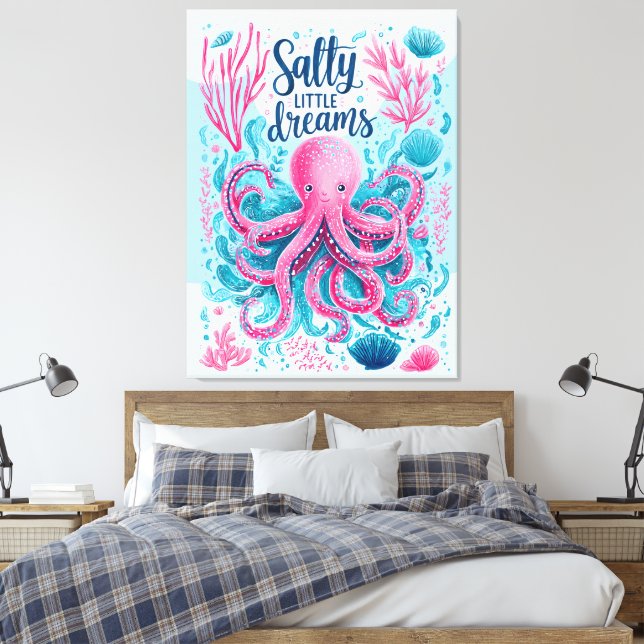 Impressão Em Tela Sonhos Pouco Salgados (Insitu(Quarto))