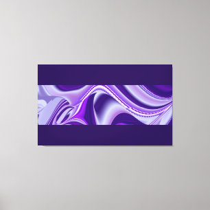 Impressão Em Tela Sonhos Roxos, Abstrato Fantasia Arte Arco-Íris