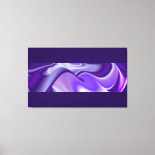 Impressão Em Tela Sonhos Roxos, Abstrato Fantasia Arte Arco-Íris