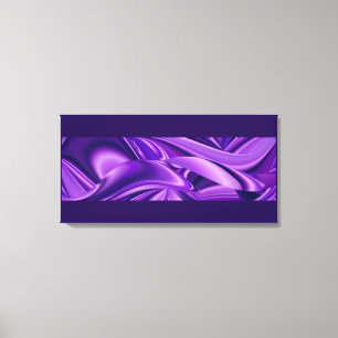 Impressão Em Tela Sonhos Roxos, Abstrato Fantasia Arte Arco-Íris