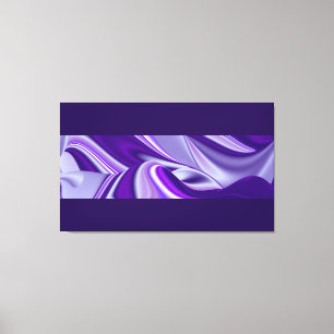 Impressão Em Tela Sonhos Roxos, Abstrato Fantasia Arte Arco-Íris