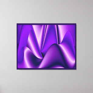 Impressão Em Tela Sonhos Roxos, Arte Arco Arco-Íris Abstrato Fantas