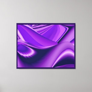 Impressão Em Tela Sonhos Roxos, Arte Arco Arco-Íris Abstrato Fantas