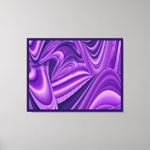 Impressão Em Tela Sonhos Roxos, Arte Arco Arco-Íris Abstrato Fantas