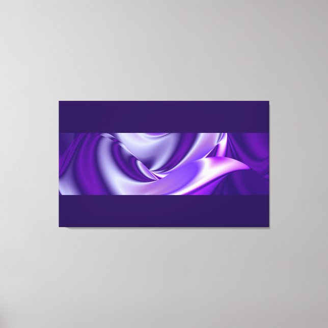 Impressão Em Tela Sonhos Roxos, Arte Arco Arco-Íris Abstrato Fantasi (Frente)